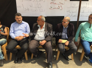 النائب د. يوسف جبارين في زيارة لخيمتي الاعتصام في دهمش والرملة